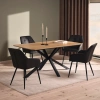 Tmavě šedá koženková jídelní židle Unique Furniture Nolan -fv-interier-25