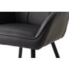 Tmavě šedá koženková jídelní židle Unique Furniture Nolan -fv-interier-25