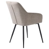 Béžová čalouněná jídelní židle Unique Furniture Nolan