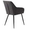 Šedá čalouněná jídelní židle Unique Furniture Nolan