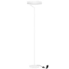 Bílá kovová stojací LED lampa Nova Luce Adaliz 180 cm