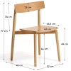 Dřevěná jídelní židle Kave Home Evera