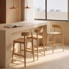 Dřevěná barová židle Kave Home Evera 66 cm s opěradlem -fv-interier-25