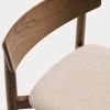 Hnědá dřevěná barová židle Kave Home Evera 67 cm s čalouněným sedákem a opěradlem -fv-interier-25