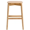 Dřevěná barová židle Kave Home Evera 66 cm