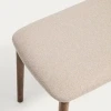Hnědá dřevěná lavice Kave Home Evera 122 cm s čalouněým sedákem -fv-interier-25