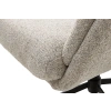 Krémové bouclé otočné křeslo Unique Furniture Sifton s podnožkou -fv-interier-25