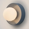 Modrošedé keramické nástěnné světlo Nova Luce Orbique 16 cm -fv-interier-25