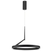 Černé kovové závěsné LED světlo Nova Luce Adaliz 60 cm