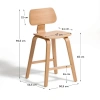 Dubová barová židle Kave Home Gena 65 cm -fv-interier-25