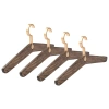 Set čtyř tmavých dubových ramínek Trapeze 41 cm