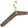 Set čtyř tmavých dubových ramínek Trapeze 41 cm