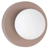 Světle hnědé keramické nástěnné světlo Nova Luce Orbique 22 cm