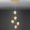 Zlaté skleněné závěsné LED světlo Nova Luce Alicia 33 cm -fv-interier-25