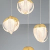 Zlaté skleněné závěsné LED světlo Nova Luce Alicia 33 cm -fv-interier-25