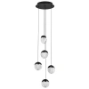 kleněné závěsné LED světlo Nova Luce Alicia 33 cm