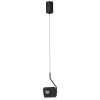 Černé kovové závěsné LED světlo Nova Luce Kedros 14 cm