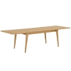 Dubový rozkládací jídelní stůl Nordic Living Darvin 240/340 x 100 cm