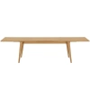 Dubový rozkládací jídelní stůl Nordic Living Darvin 240/340 x 100 cm