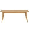 Dubový rozkládací jídelní stůl Nordic Living Darvin 240/340 x 100 cm