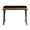 Hnědý dřevěný pracovní stůl Kave Home Dilare 120 x 85 cm