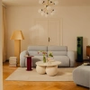 Světle modrá bouclé trojmístná pohovka MICADONI Neo 220 cm -fv-interier-25
