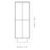 Béžová stojací lampa AUDO HASHIRA 83 cm