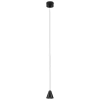 Černé kovové závěsné LED světlo Nova Luce Irmos 6 cm