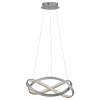Stříbrné kovové závěsné LED světlo Nova Luce Odrey 50 cm