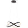 Černé kovové závěsné LED světlo Nova Luce Odrey 50 cm