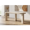 Lesklý béžový psací stůl Bizzotto Otilia 168 x 75 cm -fv-interier-25