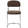 Hnědá čalouněná jídelní židle Unique Furniture Griffin