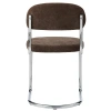 Hnědá čalouněná jídelní židle Unique Furniture Griffin