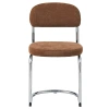 Terakotová čalouněná jídelní židle Unique Furniture Griffin
