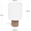 Béžová keramická stolní lampa Kave Home Eshe