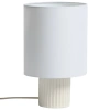Bílá keramická stolní lampa Kave Home Eshe