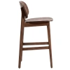 Hnědá barová židle Kave Home Ludara 66 cm
