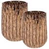 Set dvou bronzových zahradních květináčů Chainat Ø32/46 cm