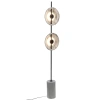 Černo-bílá stojací lampa Bizzotto Wellen 170 cm