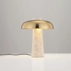 Zlatá kovová stolní lampa Nova Luce Lento s travertinovou podstavou -fv-interier-25