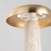Zlatá kovová stolní lampa Nova Luce Lento s travertinovou podstavou -fv-interier-25