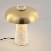 Zlatá kovová stolní lampa Nova Luce Lento s travertinovou podstavou -fv-interier-25