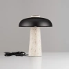 Černá kovová stolní lampa Nova Luce Lento s travertinovou podstavou -fv-interier-25