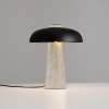 Černá kovová stolní lampa Nova Luce Lento s travertinovou podstavou -fv-interier-25