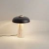 Černá kovová stolní lampa Nova Luce Lento s travertinovou podstavou -fv-interier-25
