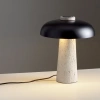 Černá kovová stolní lampa Nova Luce Lento s travertinovou podstavou -fv-interier-25