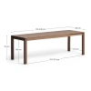 Ořechový rozkládací jídelní stůl Kave Home Narevi 170/230 x 80 cm