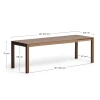 Ořechový rozkládací jídelní stůl Kave Home Narevi 210/270 x 100 cm