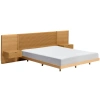 Dubová postel Kave Home Norlen 160 x 200 cm s nočními stolky