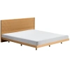 Dubová postel Kave Home Norlen 180 x 200 cm s čelem